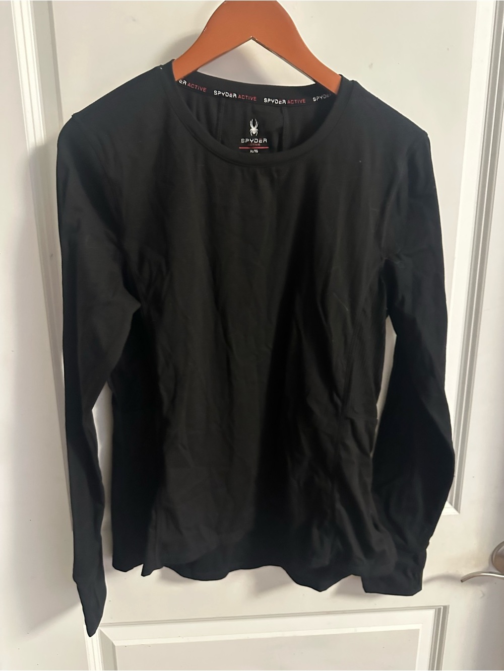 Spyder Men’s Black Long-Sleeve Crew Neck Performance Tee